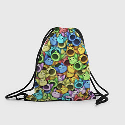 Рюкзак-мешок Цветные Поп Котики, цвет: 3D-принт