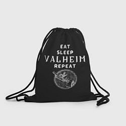 Мешок для обуви Eat Sleep Valheim Repeat