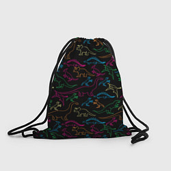 Рюкзак-мешок Динозавры, цвет: 3D-принт