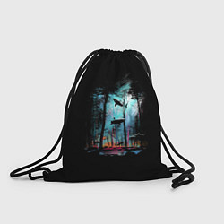 Рюкзак-мешок Shark forest, цвет: 3D-принт