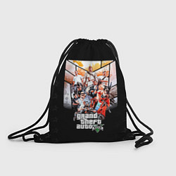 Рюкзак-мешок Grand Theft Auto five, цвет: 3D-принт
