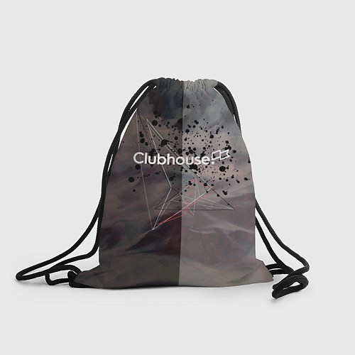 Мешок для обуви Clubhouse Клабхаус лого бразги / 3D-принт – фото 1