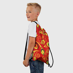 Рюкзак-мешок ХОХЛОМА, цвет: 3D-принт — фото 2