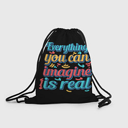 Рюкзак-мешок Реальность зависит от тебя, цвет: 3D-принт