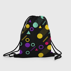 Рюкзак-мешок Круги и Треугольники, цвет: 3D-принт