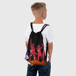 Рюкзак-мешок Танцы, цвет: 3D-принт — фото 2