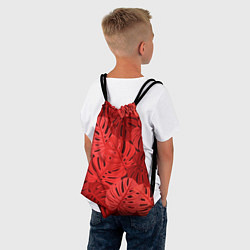 Рюкзак-мешок Тропические листья Монстера, цвет: 3D-принт — фото 2