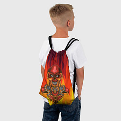 Рюкзак-мешок Меха скелет Steampunk Fire Z, цвет: 3D-принт — фото 2
