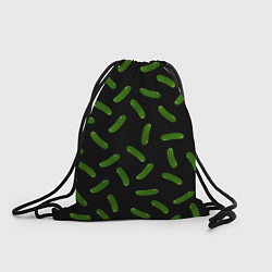 Рюкзак-мешок Огуречный паттерн, цвет: 3D-принт