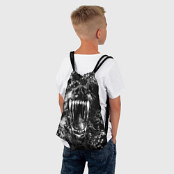 Рюкзак-мешок Волчья пасть, цвет: 3D-принт — фото 2
