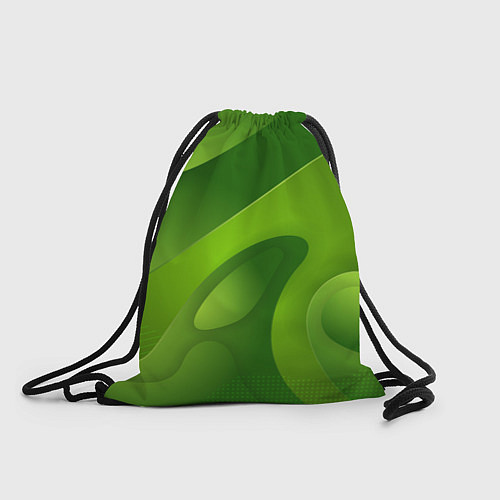 Мешок для обуви 3d Green abstract / 3D-принт – фото 1