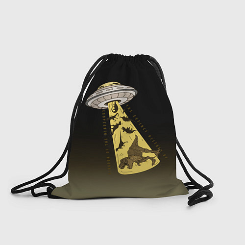 Мешок для обуви НЛО похищает динозавров / 3D-принт – фото 1