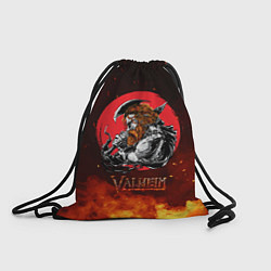 Рюкзак-мешок Valheim огненный викинг, цвет: 3D-принт
