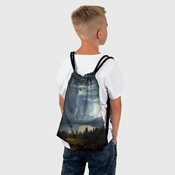 Рюкзак-мешок Фантастический пейзаж, цвет: 3D-принт — фото 2