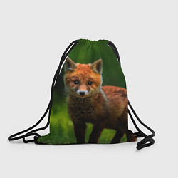 Рюкзак-мешок Маленький лисенок, цвет: 3D-принт