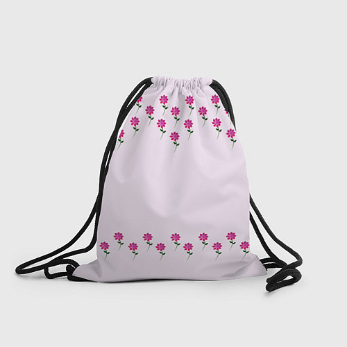 Мешок для обуви Розовые цветы pink flowers / 3D-принт – фото 1