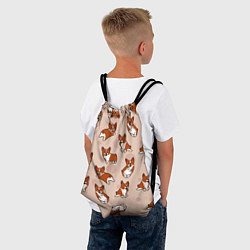 Рюкзак-мешок Корги Разные, цвет: 3D-принт — фото 2
