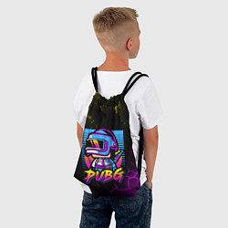 Рюкзак-мешок PUBG RETRO NEON ПАБГ НЕОН, цвет: 3D-принт — фото 2