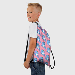 Рюкзак-мешок Дельфинчики Единорожки, цвет: 3D-принт — фото 2