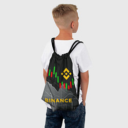 Рюкзак-мешок BINANCE БИНАНС ГРАФИК, цвет: 3D-принт — фото 2