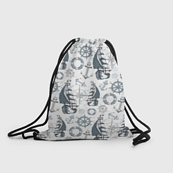 Рюкзак-мешок Морской узор Nautical Pattern, цвет: 3D-принт
