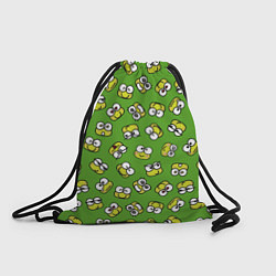 Рюкзак-мешок Смайлы Лягушки, цвет: 3D-принт