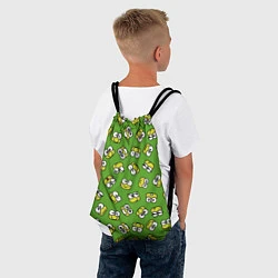 Рюкзак-мешок Смайлы Лягушки, цвет: 3D-принт — фото 2