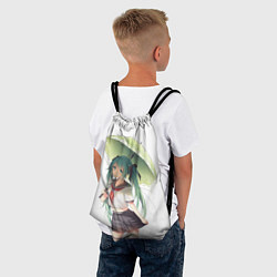 Рюкзак-мешок Девушка с зонтиком, цвет: 3D-принт — фото 2