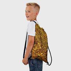 Рюкзак-мешок Сусальное золото, цвет: 3D-принт — фото 2