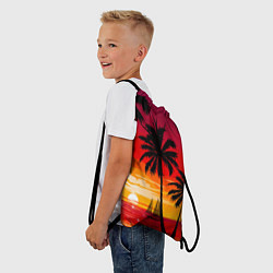 Рюкзак-мешок Гавайский закат, цвет: 3D-принт — фото 2