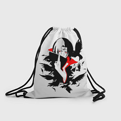 Рюкзак-мешок Человек и вороны аниме, цвет: 3D-принт