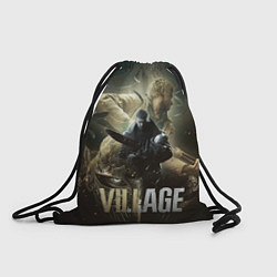 Рюкзак-мешок Итан,Крис и деревня RE8, цвет: 3D-принт