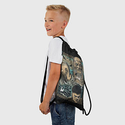 Рюкзак-мешок Фреска Викинги, цвет: 3D-принт — фото 2