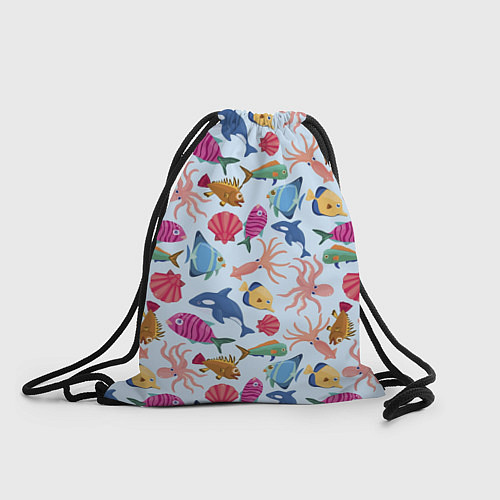 Мешок для обуви Подводные существа / 3D-принт – фото 1