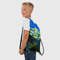 Рюкзак-мешок Коралловые рыбки, цвет: 3D-принт — фото 2