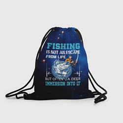 Рюкзак-мешок FISHING PLANET Рыбалка, цвет: 3D-принт