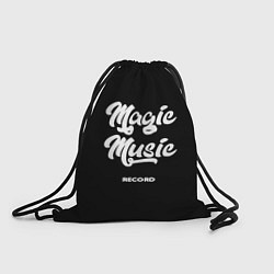 Мешок для обуви Magic Music Record White on Black