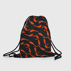 Рюкзак-мешок Красные рыбки, цвет: 3D-принт