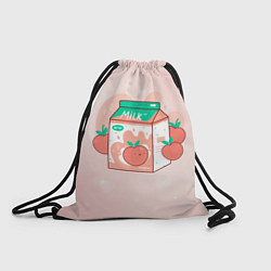 Рюкзак-мешок Персиковое молоко в коробке, цвет: 3D-принт
