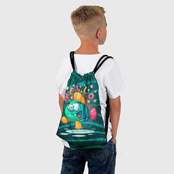 Рюкзак-мешок Рыбка Hello, цвет: 3D-принт — фото 2