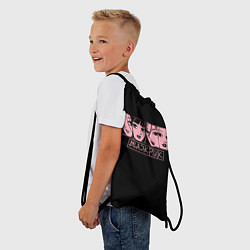 Рюкзак-мешок Black Pink Art, цвет: 3D-принт — фото 2