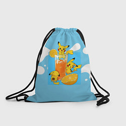 Рюкзак-мешок Пикачу в лимонаде, цвет: 3D-принт