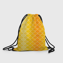 Рюкзак-мешок Желтая чешуя, цвет: 3D-принт