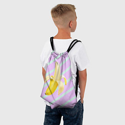 Рюкзак-мешок Банан графический фон, цвет: 3D-принт — фото 2