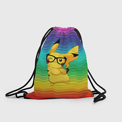 Рюкзак-мешок Пикачу в очках, цвет: 3D-принт