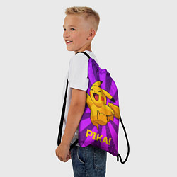 Рюкзак-мешок Радостный Пикачу, цвет: 3D-принт — фото 2