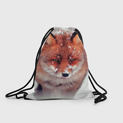 Рюкзак-мешок Лисица и снег, цвет: 3D-принт