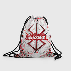 Рюкзак-мешок БЕРСЕРК рваный лого, цвет: 3D-принт