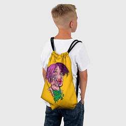 Рюкзак-мешок Плавленый Лил Пип, цвет: 3D-принт — фото 2