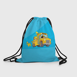 Рюкзак-мешок Автобус в Неверленд, цвет: 3D-принт